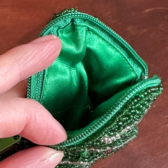 1960s Mini beaded Christmas Tree Purse - Picture 5 of 5